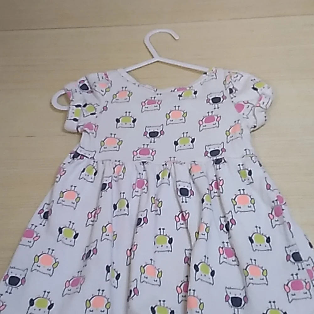 Circo Girls Dress in size 12 months white with Owls on the dress. 100% cotton